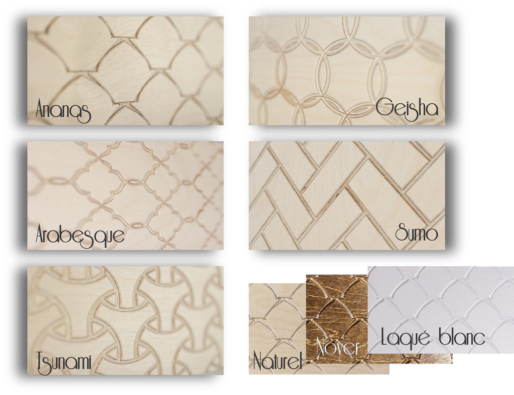 Planche murale avec crochets